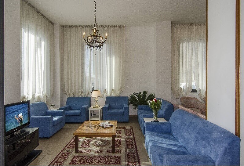 Foto salotto hotel Miramare Viareggio