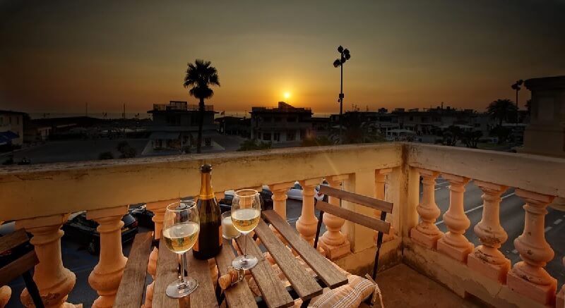 Foto balcone vista mare Hotel Apollo Viareggio
