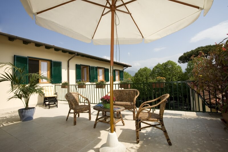 Foto terrazza hotel La Pace Forte dei Marmi