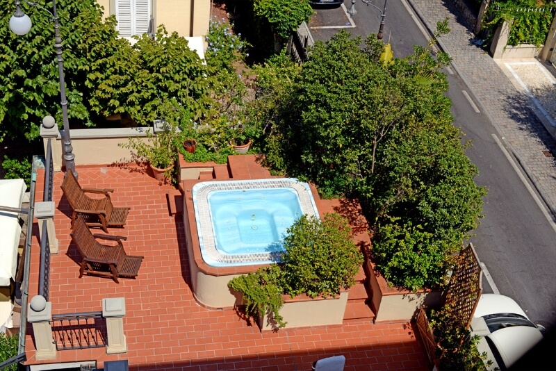Foto terrazza solarium hotel Goya