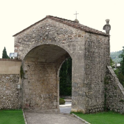 Dettaglio della Badia di Camaiore