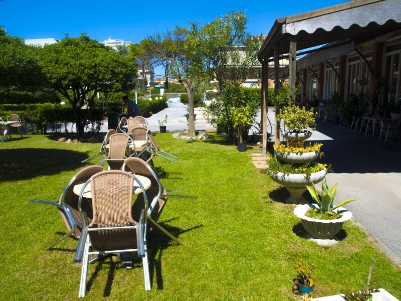 Foto giardino hotel Colombo Lido di Camaiore